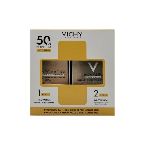 Vichy paket Neovadiol Meno BI-serum za kožu u peri i postmenopauzi 30 ml + dnevna njega perimenopause za suvu kožu 50 ml