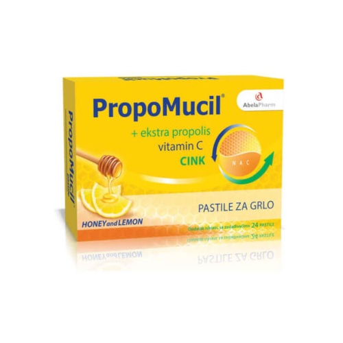 Herbiko propomucil pastile med i limun 24 komada