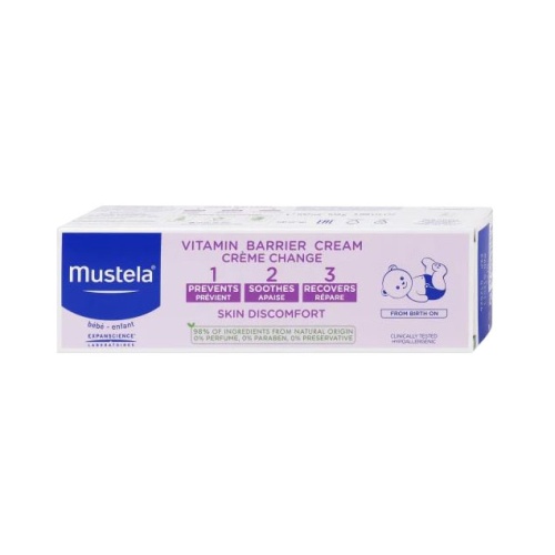 Mustela 1 2 3 zaštitna vitaminska krema za sprečavanje i umirenje pelenskog osipa 100 ml