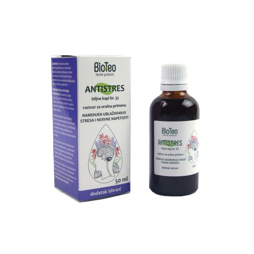 BioTeo Antistres biljne kapi br. 33 za ublažavanje stresa i opuštanje 50 ml