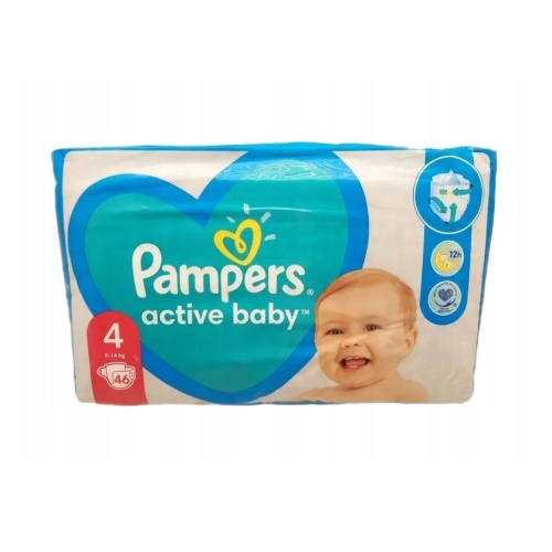 Pampers Active Baby 4 (9-14 kg) 46 komada
