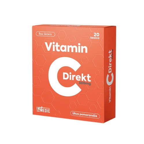 Inpharm Vitamin C Direkt 500 mg 20 kesica