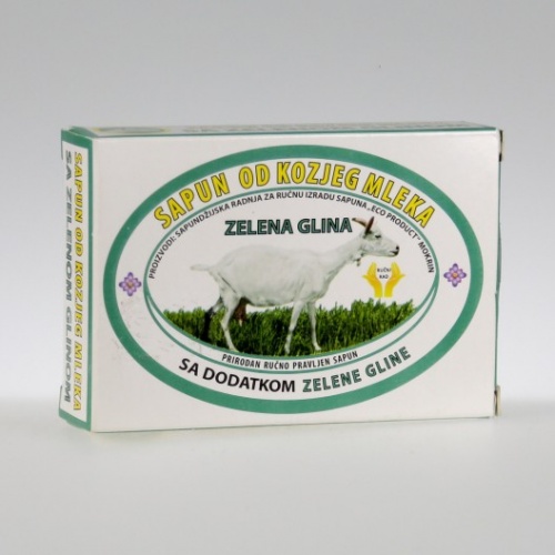 Sapun od kozijeg mlijeka i zelene gline 75 g