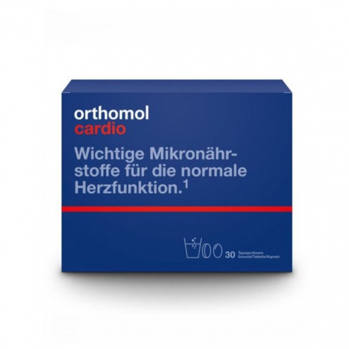 Orthomol cardio prah + kapsule + tablete 30 doza