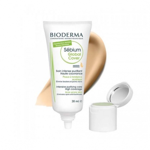 Bioderma Sebium global cover tonirana krema za lice 30 ml + korektor 2 g