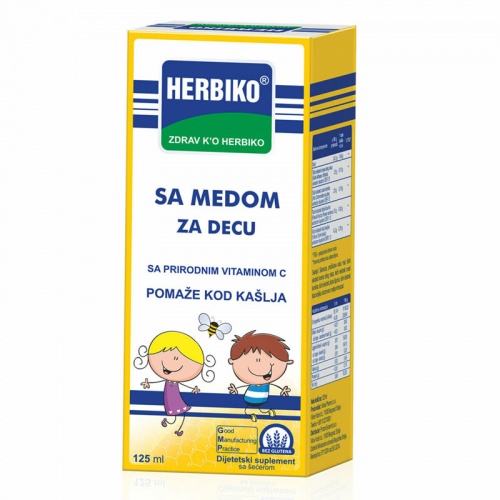 Herbiko sa medom za djecu 125 ml