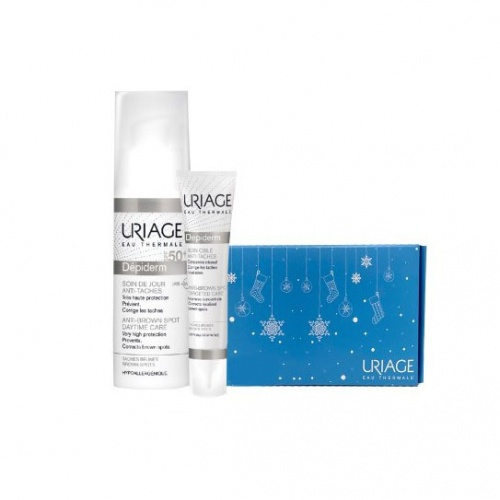 Uriage Depiderm set (Depiderm emulzija SPF 50 30 ml + Anti Brown spot koncentrat 15 ml)