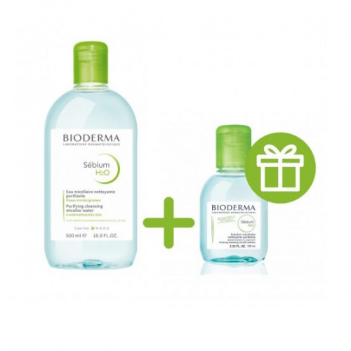Bioderma Sebium H20 micelarna 500 ml + 100 ml PROMO