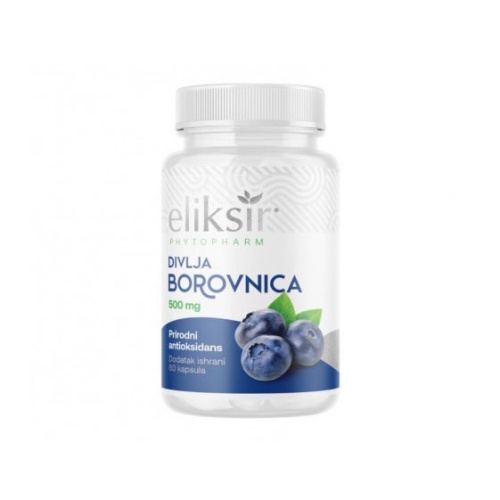 Eliksir Phytopharm divlja borovnica 500 mg 60 kapsula
