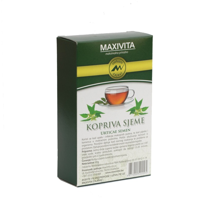 Maxivita čaj kopriva sjeme 40 g