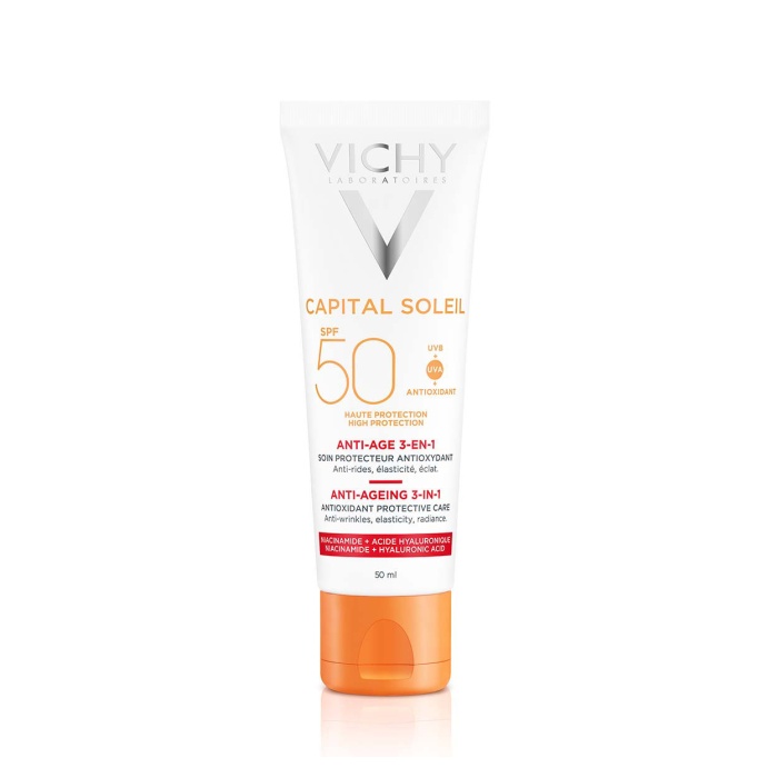 Vichy Capital Soleil krema za zaštitu od sunca sa anti-age efektom SPF 50 50 ml
