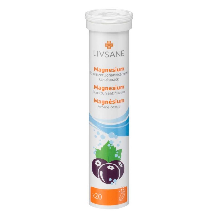 Livsane magnezijum sa ukusom crne ribizle 20 šumećih tableta
