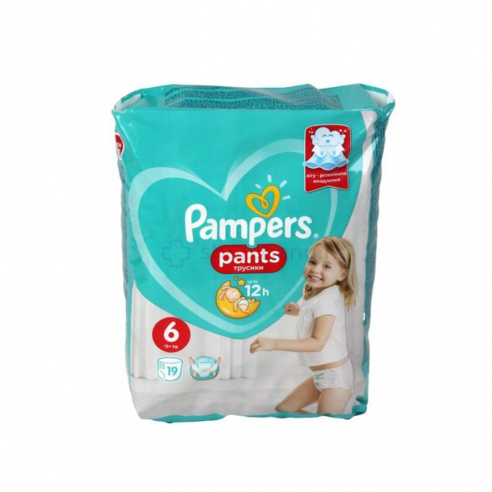Pampers Pants CP XL 6 pelene 16+kg 19 komada