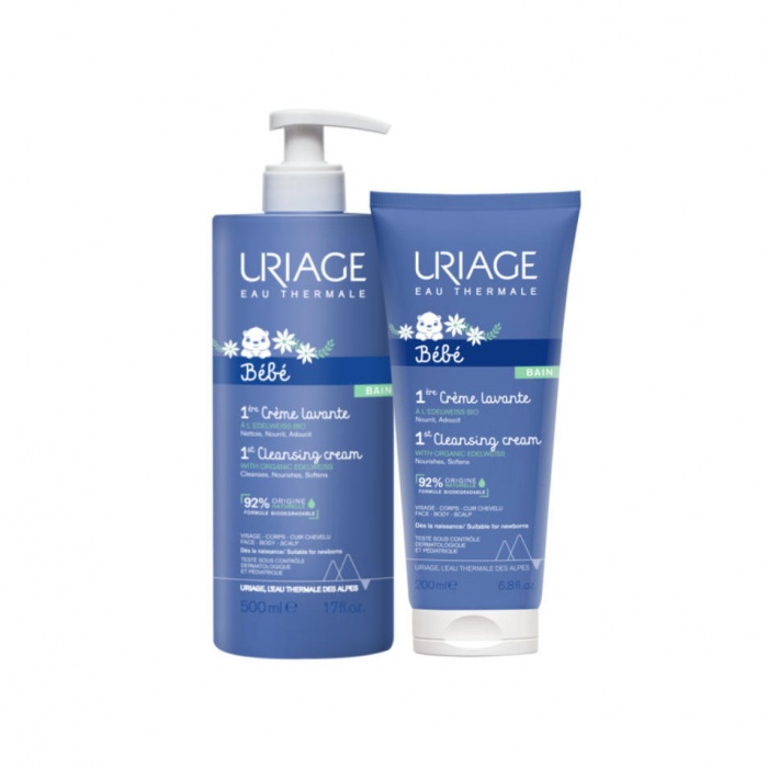 Uriage Bebe mlijeko za tijelo 500 ml + Creme Lavante emulzija za pranje 200 ml GRATIS