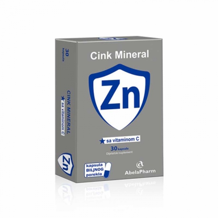 Cink mineral + vitamin C 30 kapsula