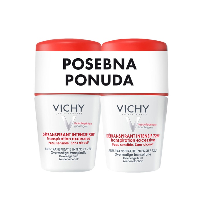 Vichy deo roll on stress resist 2x50 ml