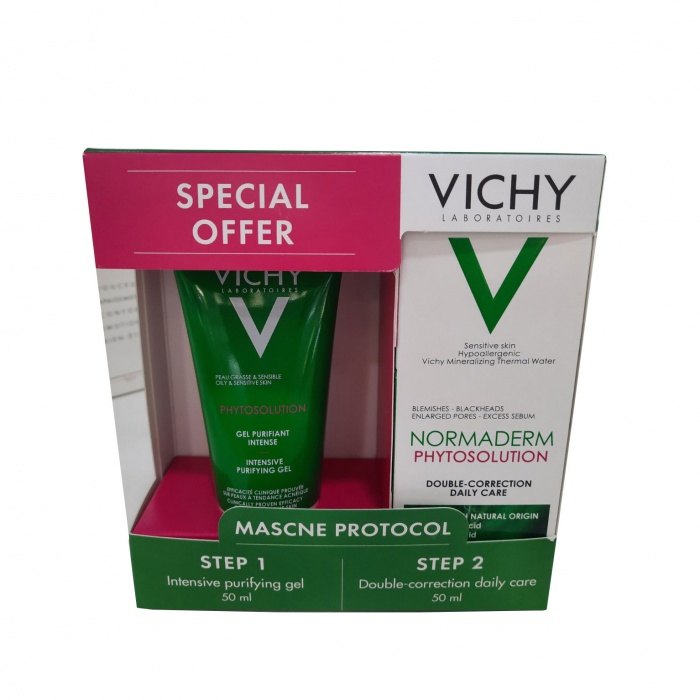 Vichy Normaderm phytosolution set gel za čišćenje 50ml + dnevna njega 50 ml