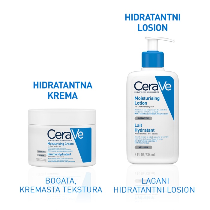 CeraVe Hidratantna krema za suhu do vrlo suhu kožu 340 g