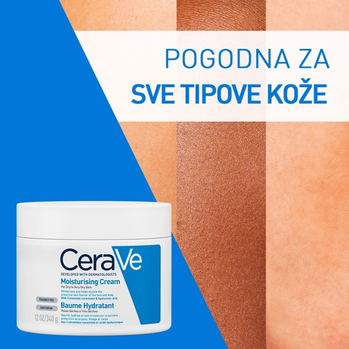 CeraVe Hidratantna krema za suhu do vrlo suhu kožu 340 g