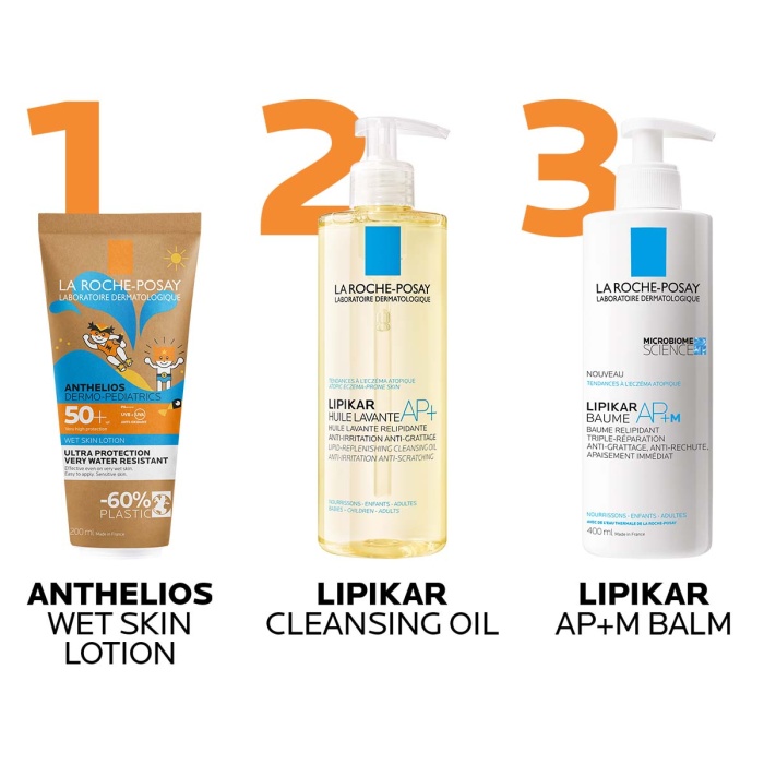 La Roche Posay Anthelios DP Wet Skin Losion za mokru ili suhu kožu za zaštitu od sunca za djecu SPF50+ 200 ml 
