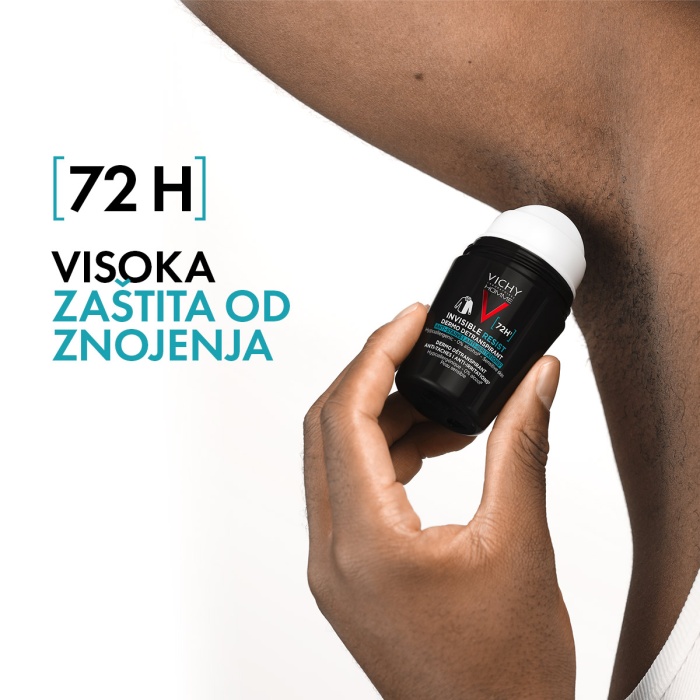 Vichy Homme Invisible resist 72 - Dermo detranspirant - Protiv mrlja i nadraženosti 50 ml