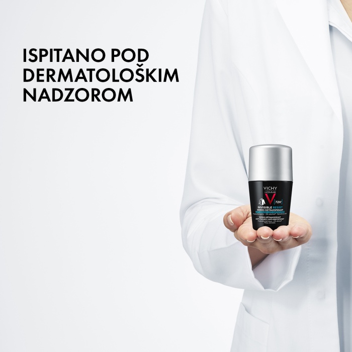 Vichy Homme Invisible resist 72 - Dermo detranspirant - Protiv mrlja i nadraženosti 50 ml