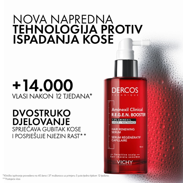 Vichy Dercos Aminexil Clinical Regen Booster serum za obnovu kose 90 ml