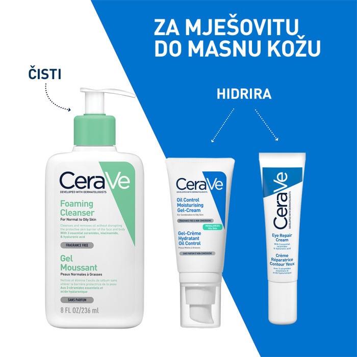 CeraVe Hidratantna gel krema za masnu kožu 52 ml 