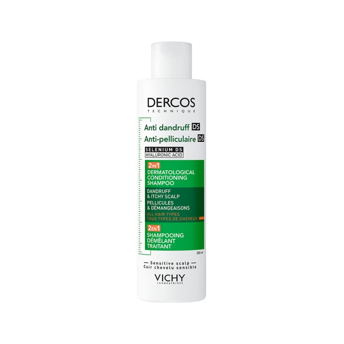 VICHY Dercos Šampon protiv peruti DS 2u1: Dermokozmetički šampon i regenerator 200 ml