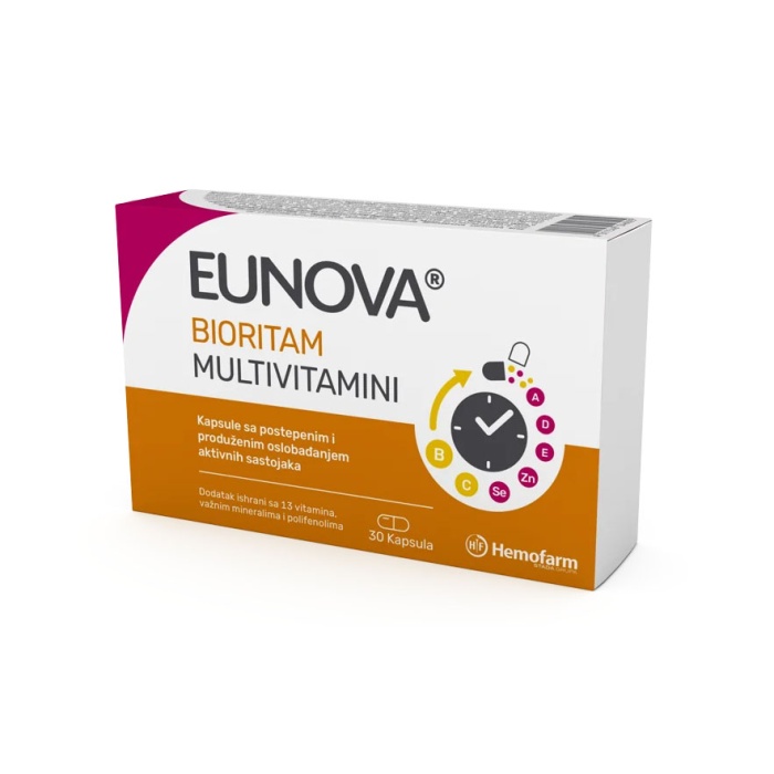 Hemofarm Eunova bioritam multivitamini 30 kapsula