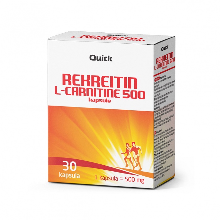 L-carnitine 500 mg 30 kapsula