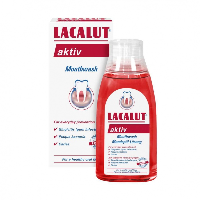 Lacalut aktiv vodica za ispiranje usta 300 ml