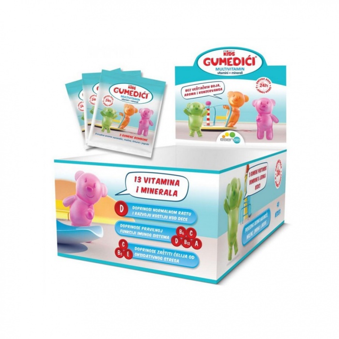 Gumedići multivitamin za djecu 40 kesica