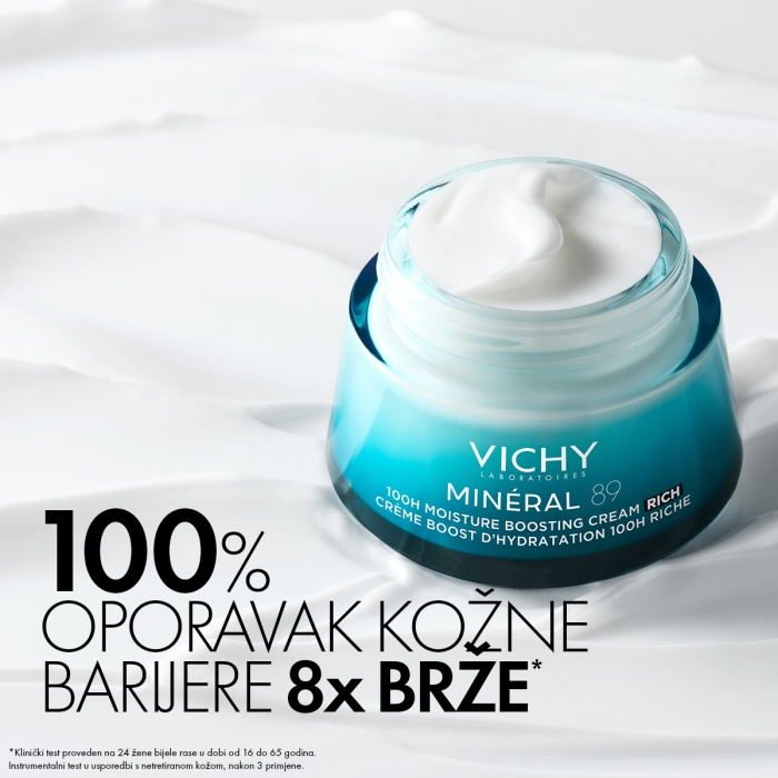 Vichy mineral 89 krema za hidrataciju suve kože 72 h 50 ml