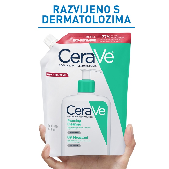 CeraVe Pjenušavi gel za čišćenje za normalnu do masnu kožu Refill 473ml