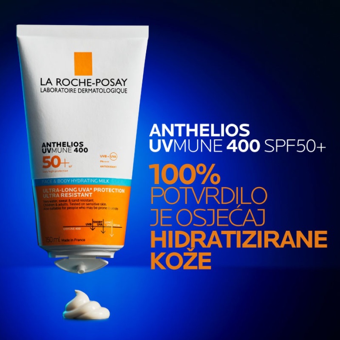La Roche Posay Anthelios Hidratantno mlijeko za zaštitu od sunca za lice i tijelo SPF50+ 150 ml