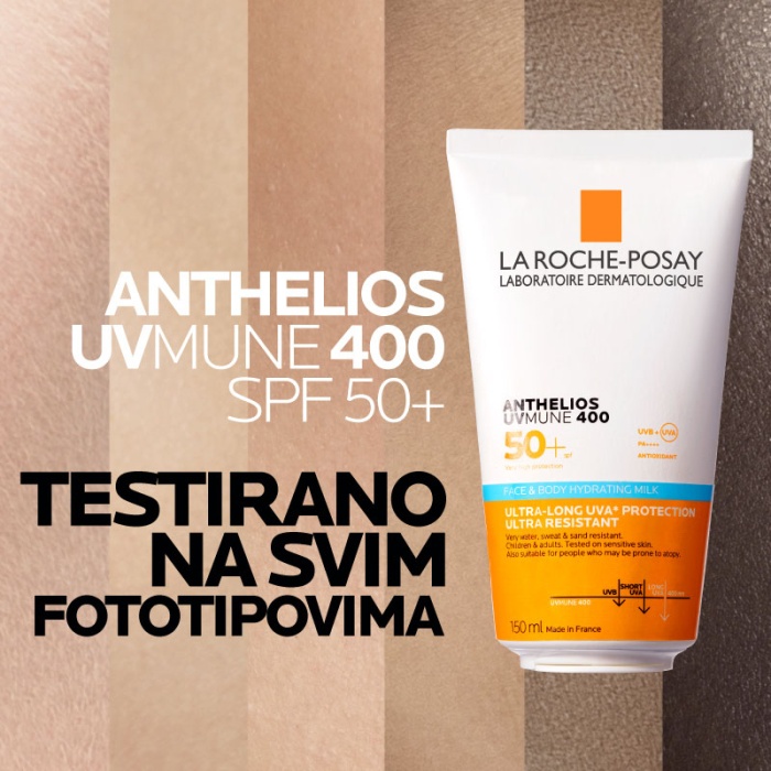 La Roche Posay Anthelios Hidratantno mlijeko za zaštitu od sunca za lice i tijelo SPF50+ 150 ml