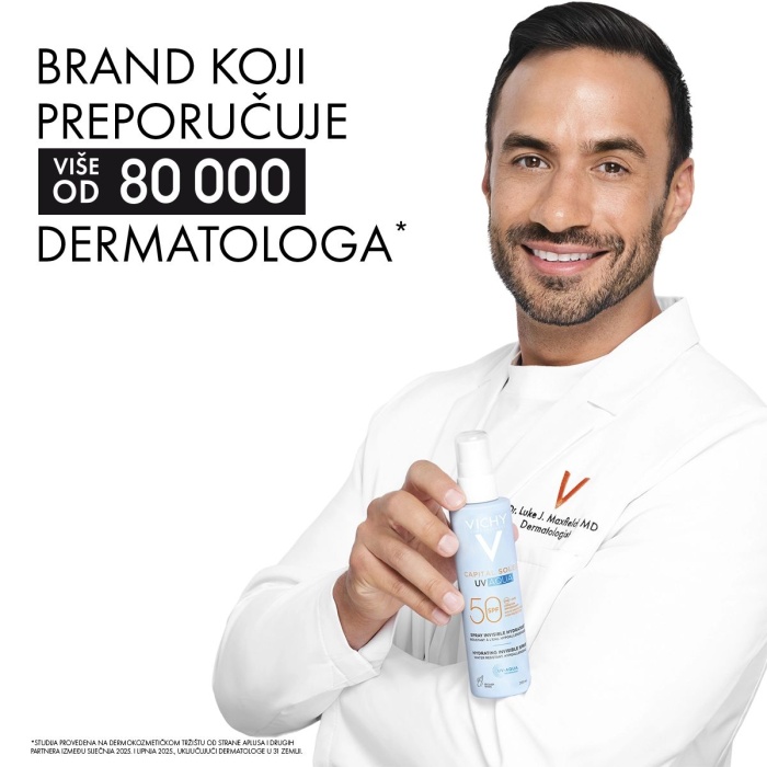 Vichy UV Aqua Hidratantni sprej za lice i tijelo SPF50 visoka zaštita 200 ml
