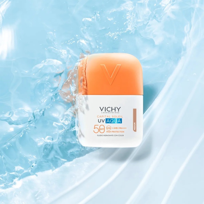 Vichy Capital Soleil UV Aqua medium tonirani hidratantni fluid SPF50 visoka zaštita 50 ml