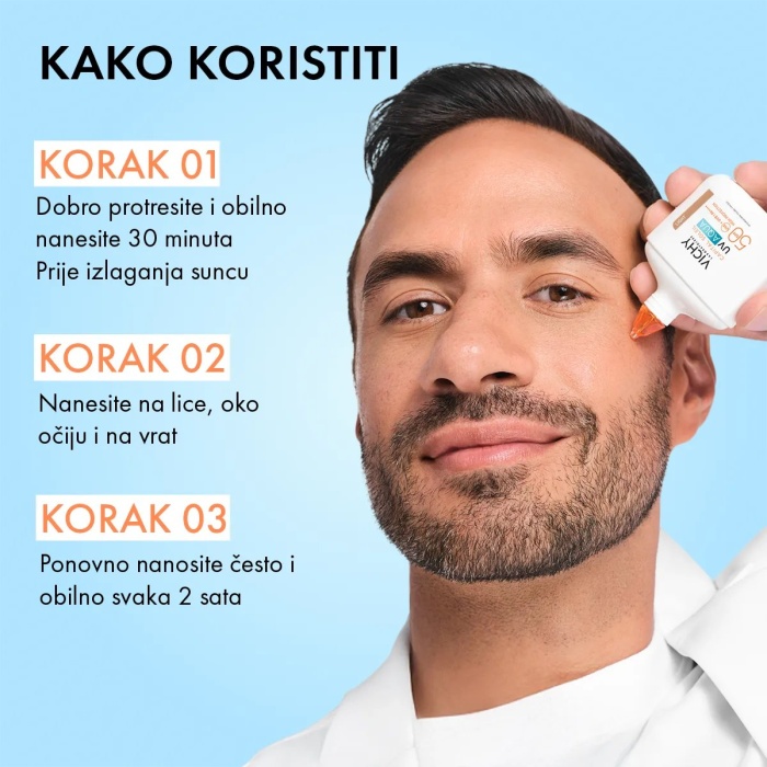 Vichy Capital Soleil UV Aqua tonirani hidratantni fluid SPF50 visoka zaštita 50 ml