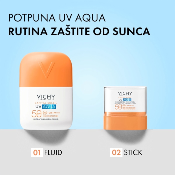 Vichy Capital Soleil UV Aqua nevidljivi hidratantni fluid SPF50 visoka zaštita 50 ml