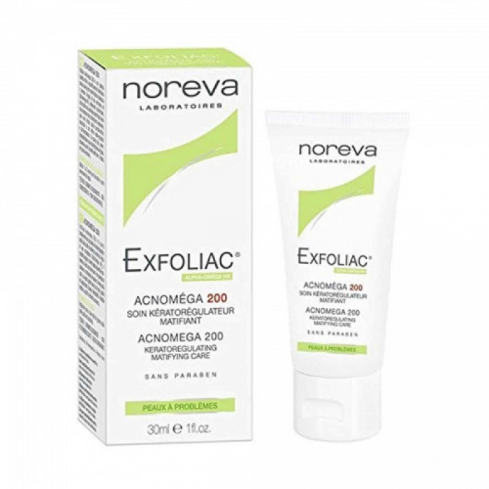 Noreva Exfoliac acnomega 200 matirajuća krema 30 ml