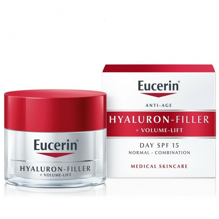 Eucerin Hyaluron-filler + volume-lift dnevna krema za normalnu i mješovitu kožu SPF 15 50 ml