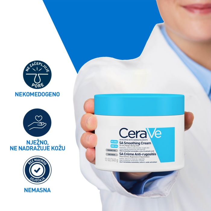 CeraVe SA Smoothing krema za zaglađivanje suhe i grube kože 177 ml
