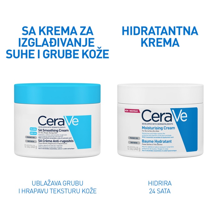 CeraVe SA Smoothing krema za zaglađivanje suhe i grube kože 177 ml