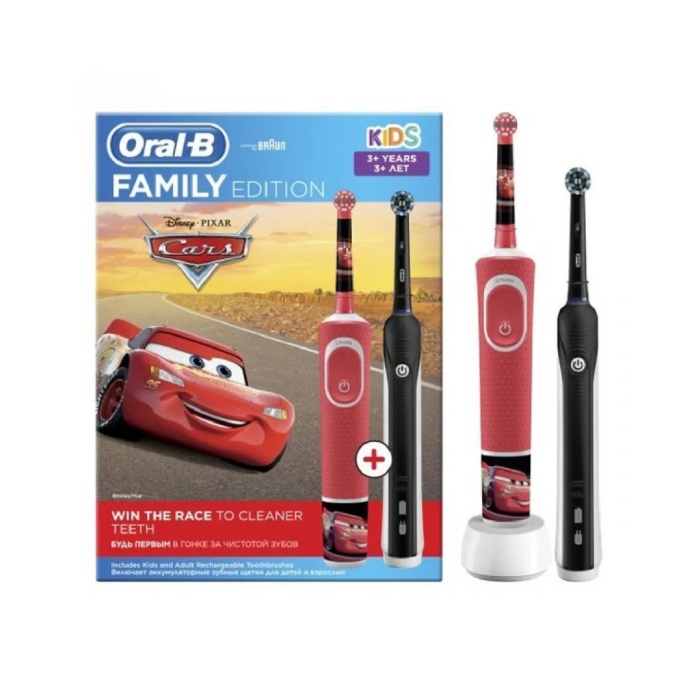 Oral B Kids Family Edition set električna četkica za zube Pro1 700 Black + D100