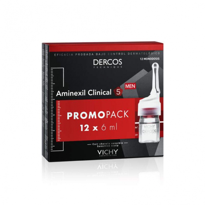 Vichy Dercos Aminexil ampule protiv opadanja kose za muškarce 12 x 6 ml PROMO