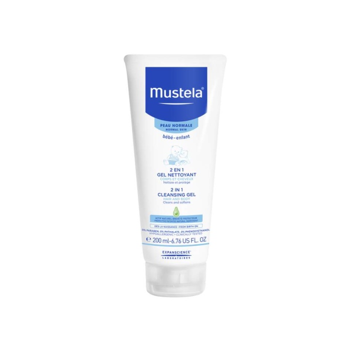 Mustela 2 u 1 šampon za pranje kose i tijela 200 ml