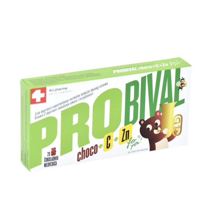 Probival choco + vitamin C + cink 20 medvjedića